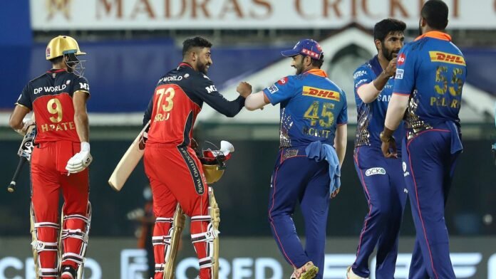 RCB beat MI by 2 wickets, MI lose their first match again